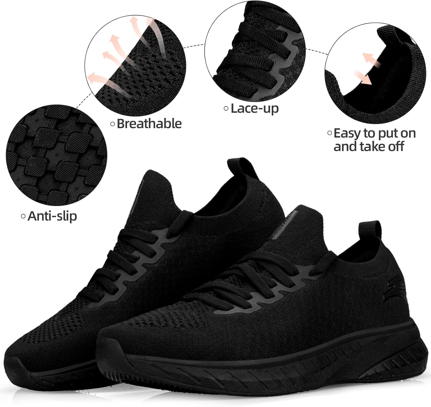 Thumbnail 3 de Puweco Women's Trainers: Breathable, Lightweight and Non-Slip for Everyday Running