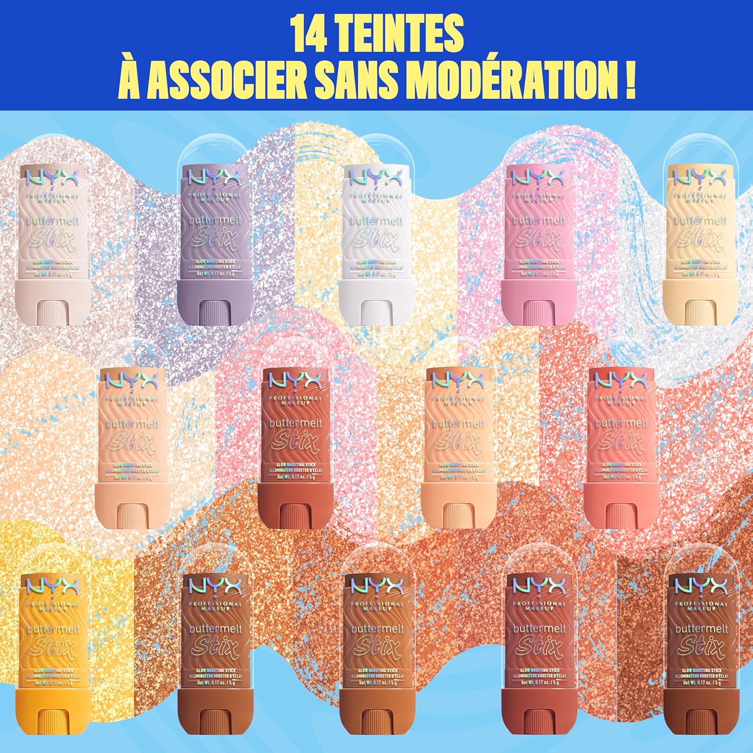 Thumbnail 4 de NYX Professional Makeup Buttermelt Highlighter Stix – Teinte It's Giving Melt