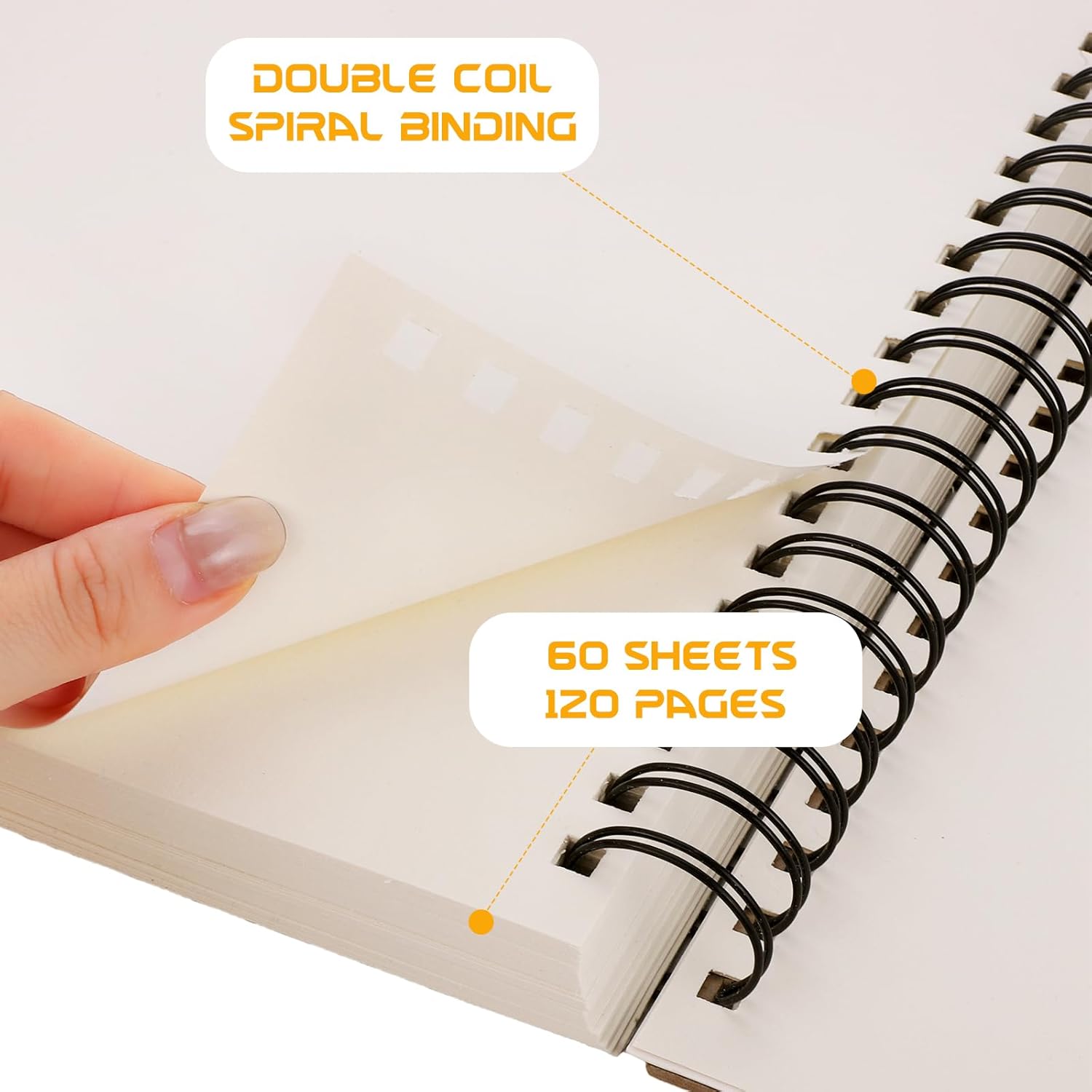 Thumbnail 3 de A4 Mixed Media Sketchbook 160 GSM, 120 pages 🎨