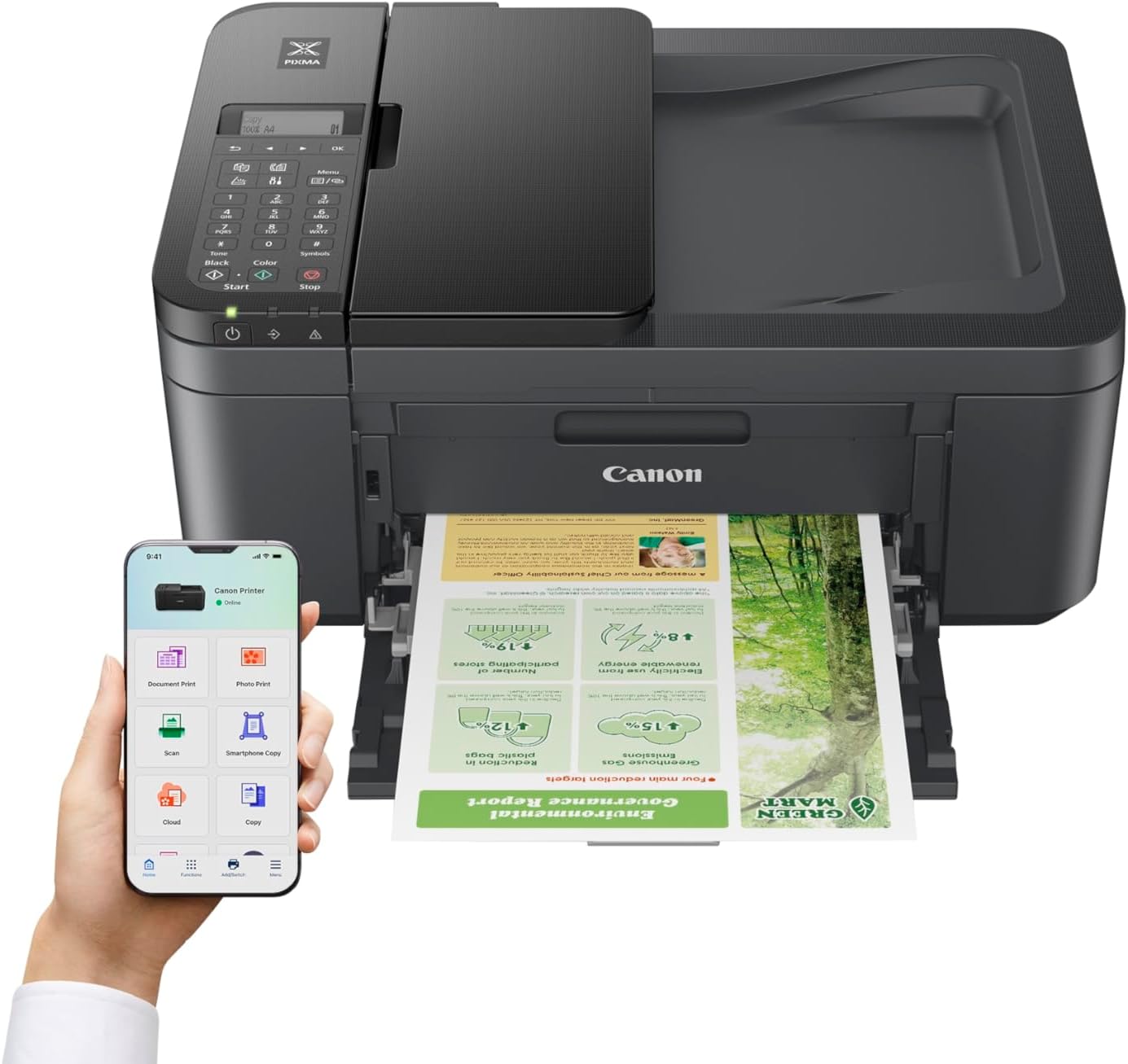 Detalle de Canon PIXMA TR4755i A4 4‑in‑1 printer