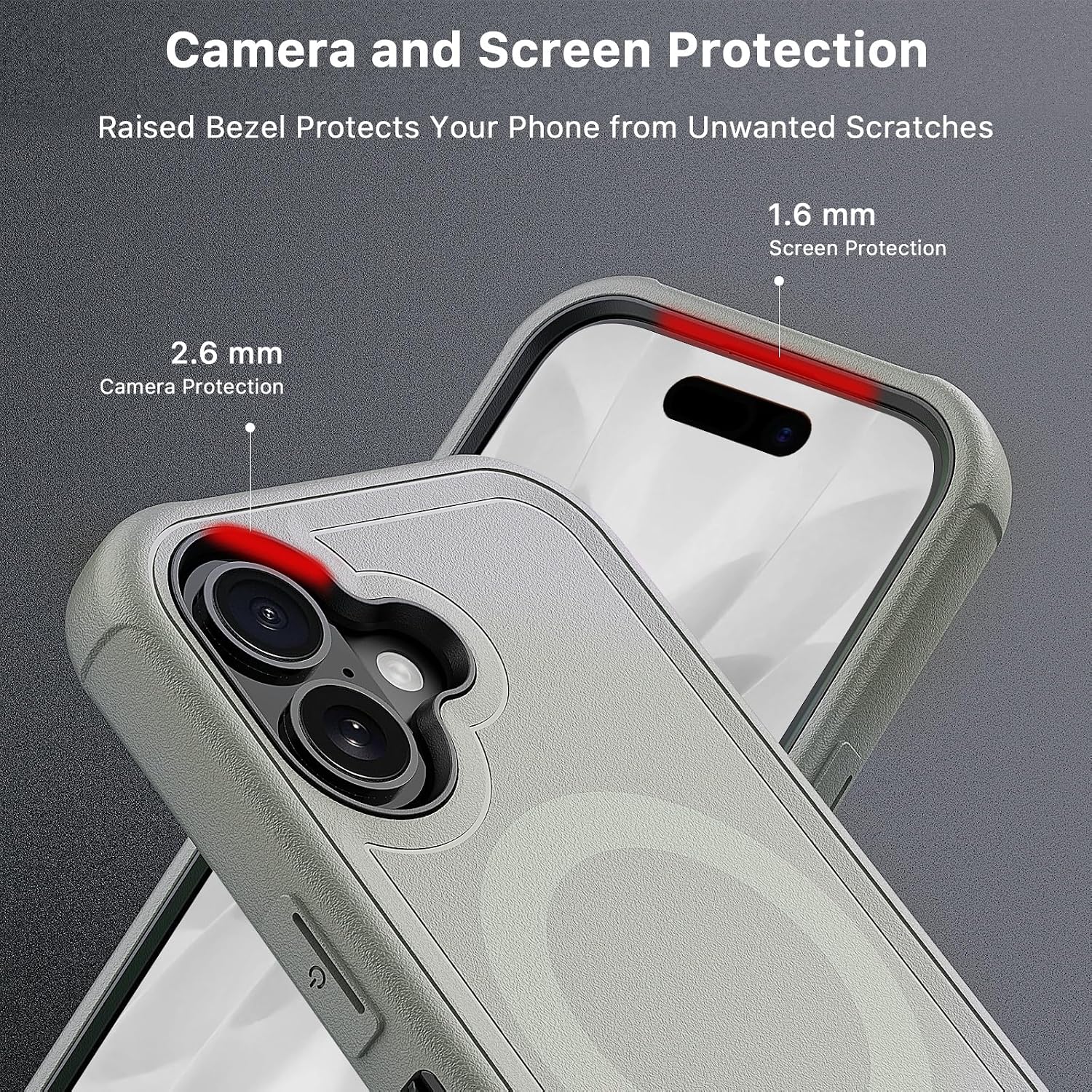 Detalle 2 de M MYBAT PRO Maverick Series Case for iPhone 17 with Belt Clip Holster, MagSafe + Screen Protector