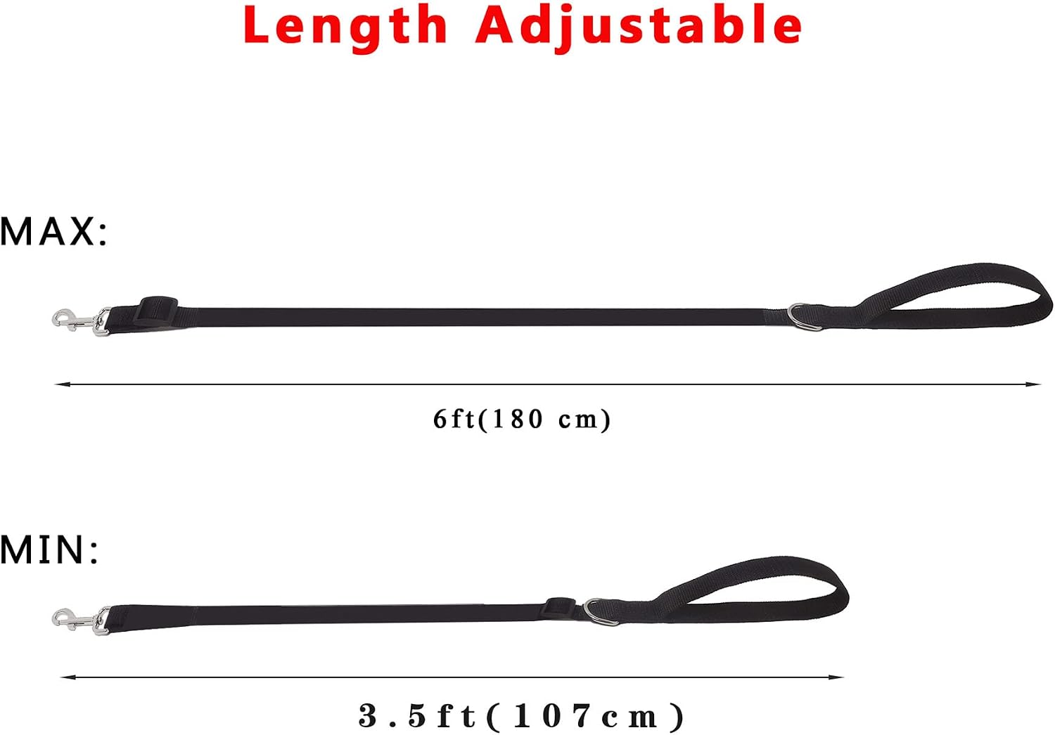 Thumbnail 5 de Adjustable Dog Leash, 10 ft