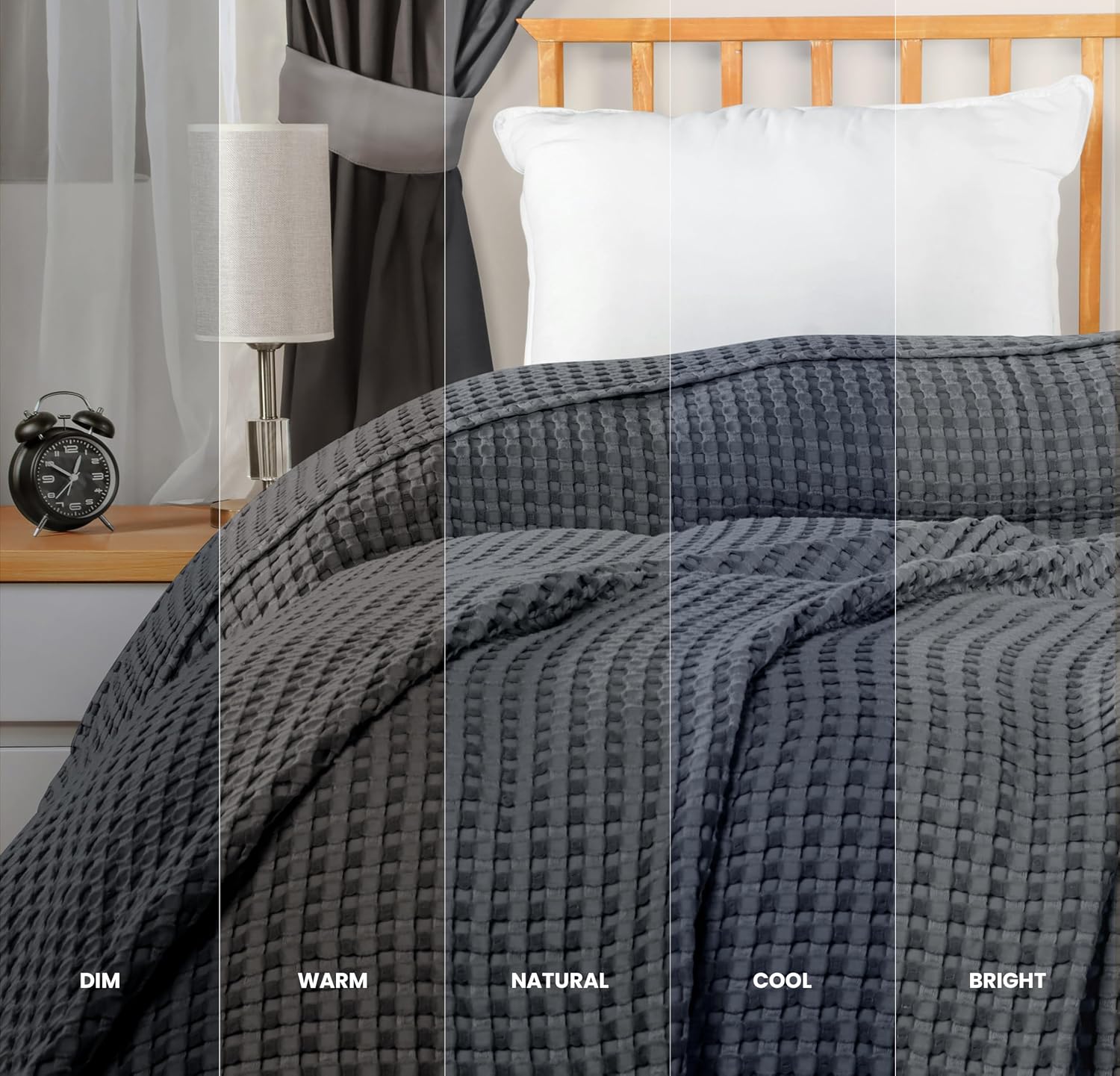 Thumbnail 4 de Utopia Bedding Waffeldecke 300 GSM, 228 x 182 cm