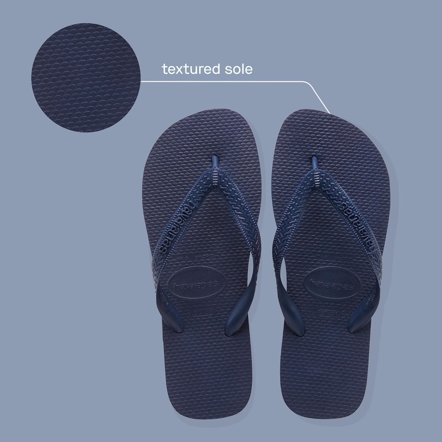 Detalle de Havaianas Top Tiras women’s flip-flops with non-slip sole – comfortable, lightweight everyday sandals