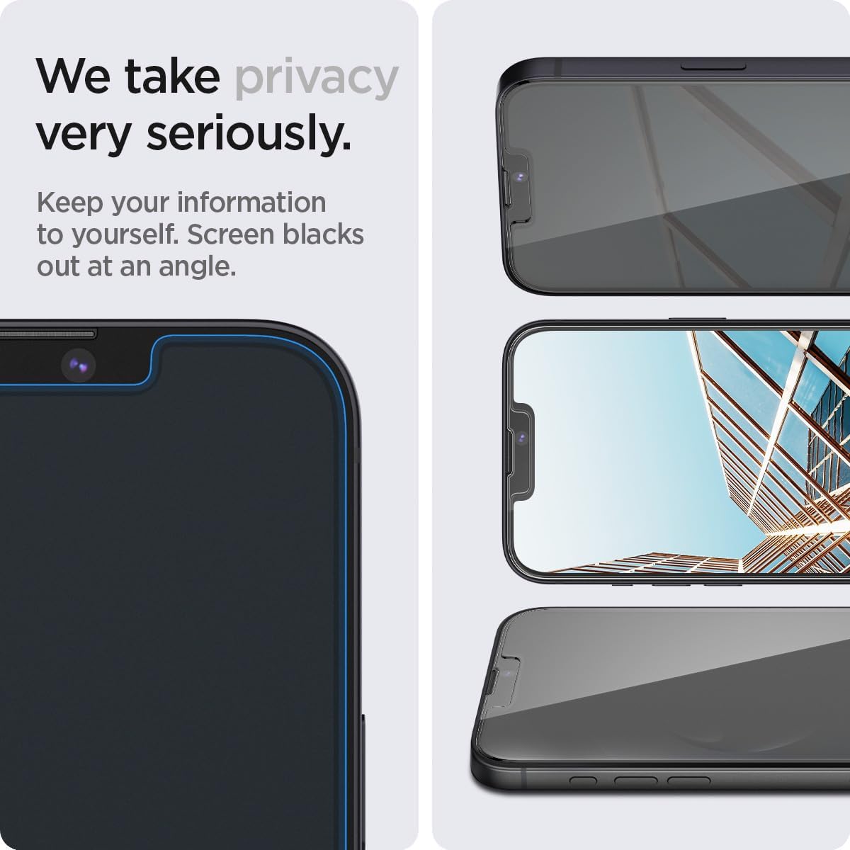 Thumbnail 4 de Spigen Glas.TR EZ Fit Filtro Privacidad 9H para iPhone