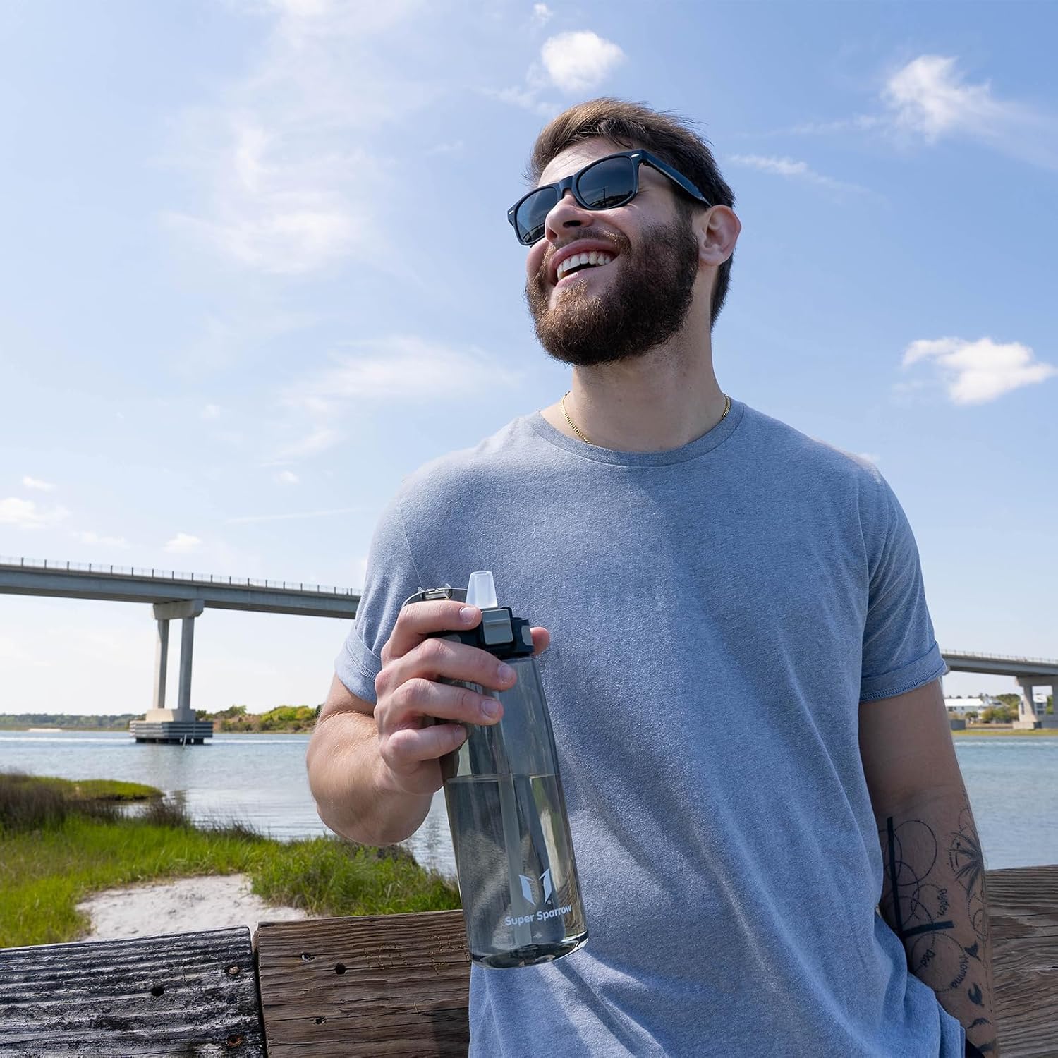 Thumbnail 6 de Super Sparrow TouchSip 750ml water bottle