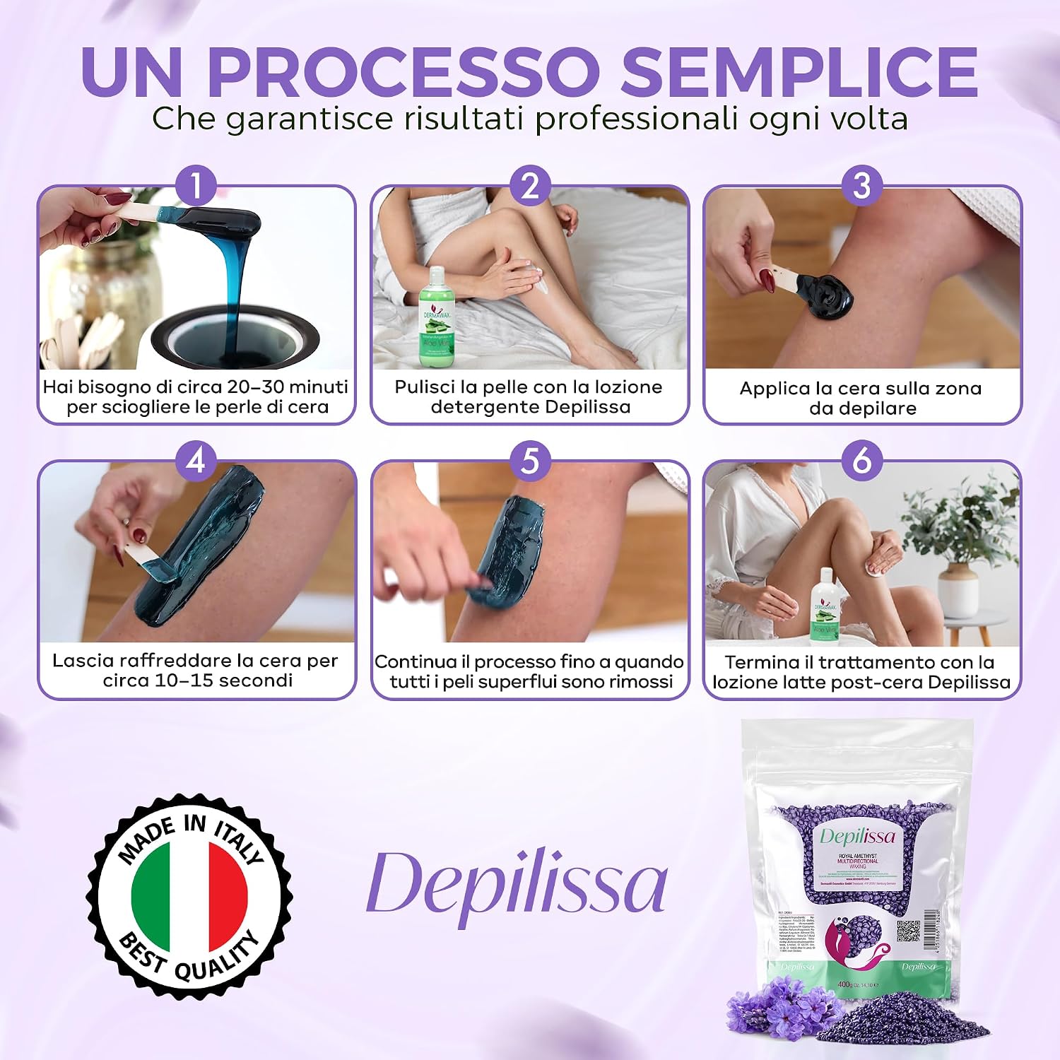 Thumbnail 2 de Depilissa Royal Amethyst Cera Brasiliana 400 g