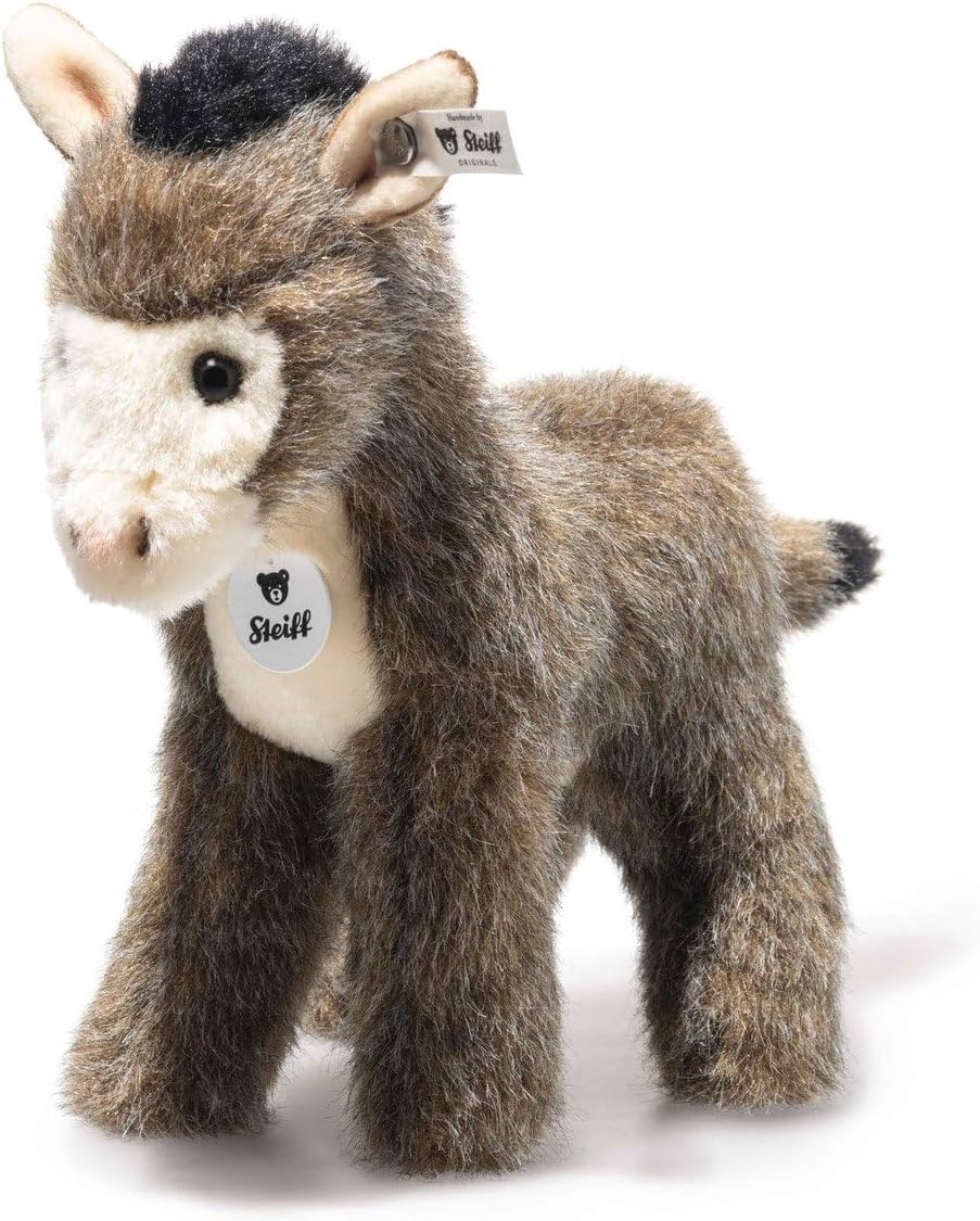 Detalle de Steiff Asinus Esel – pluszowy osioł 17 cm, brązowo-biały, z poliestru
