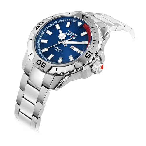 Detalle 1 de Sector No Limits Legend R3223135001, montre homme en acier 43 mm, cadran bleu