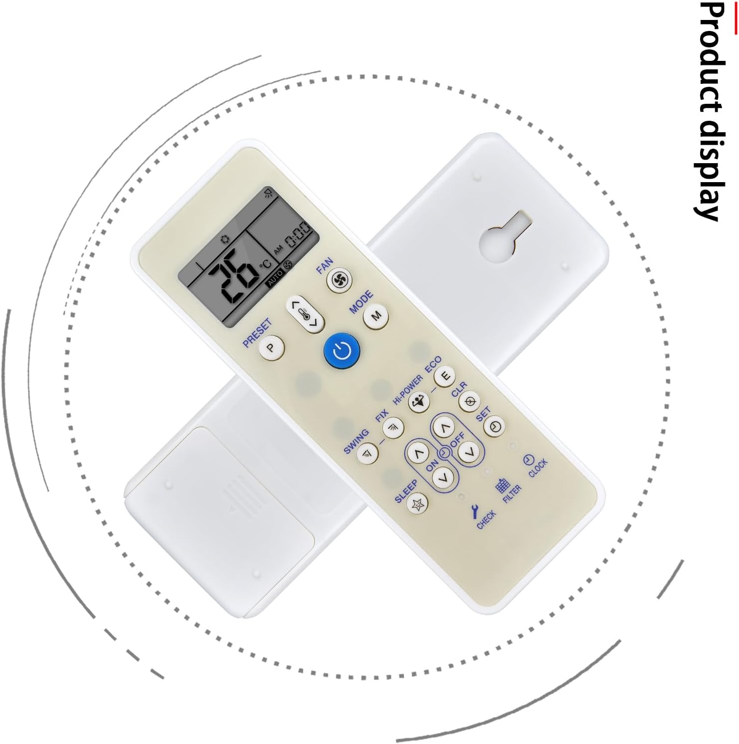 Thumbnail 1 de TCNOUMT Replacement Remote Control for Carrier/Toshiba Air Conditioners (WC-L03SE / WH-L03SE / RBC-AX32 series) – KTKL004