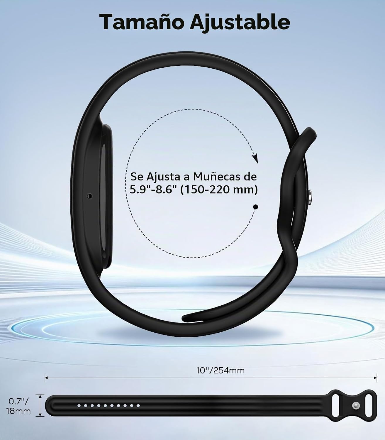 Thumbnail 2 de Astorgos Correa Deportiva de Recambio para Fitbit Air – silicona suave, resistente al sudor y talla única