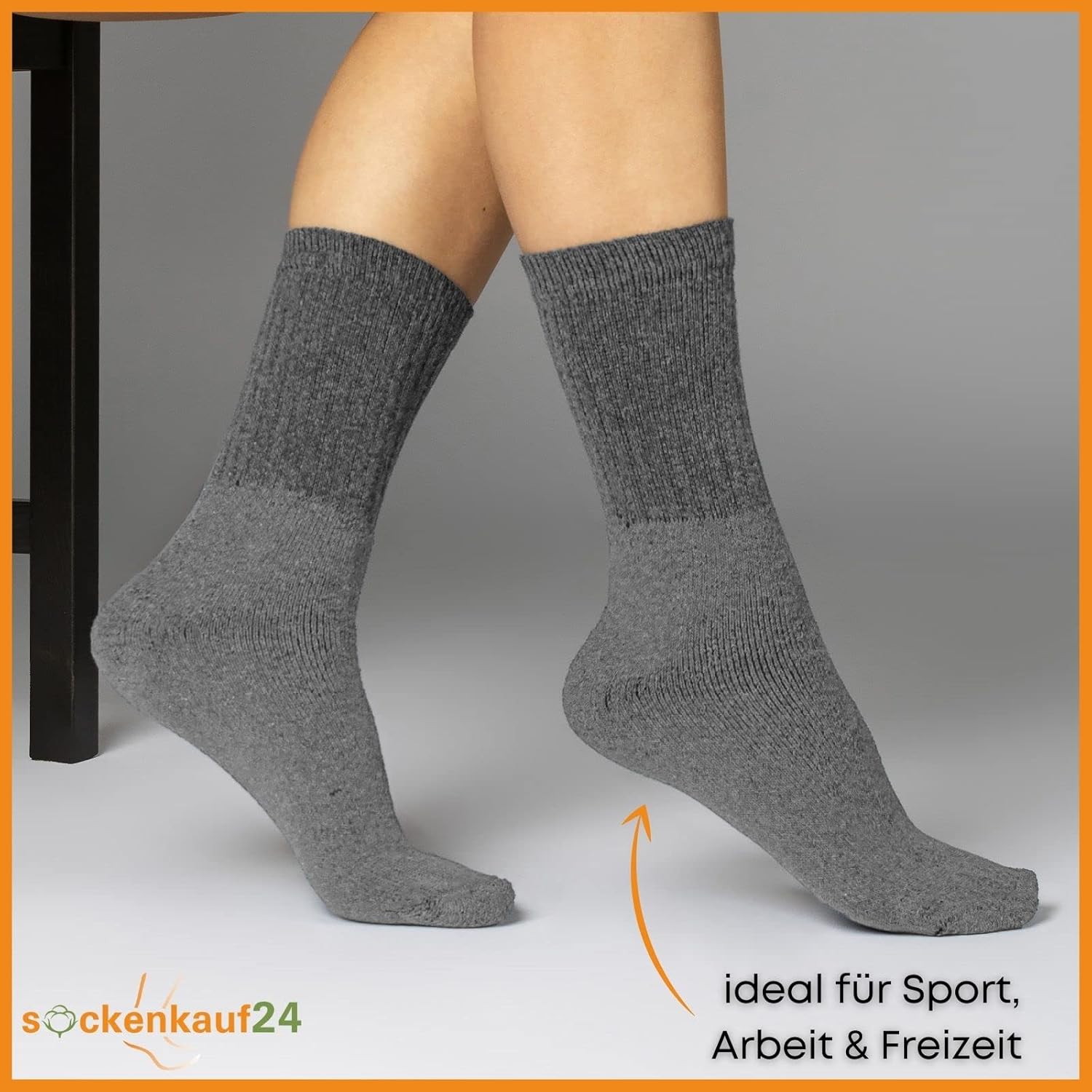 Thumbnail 3 de 10–20–30 Paar Sportsocken/Tennissocken Arbeitssocken aus Baumwolle (Herren & Damen) mit klimaregulierendem Feuchtigkeitsmanagement