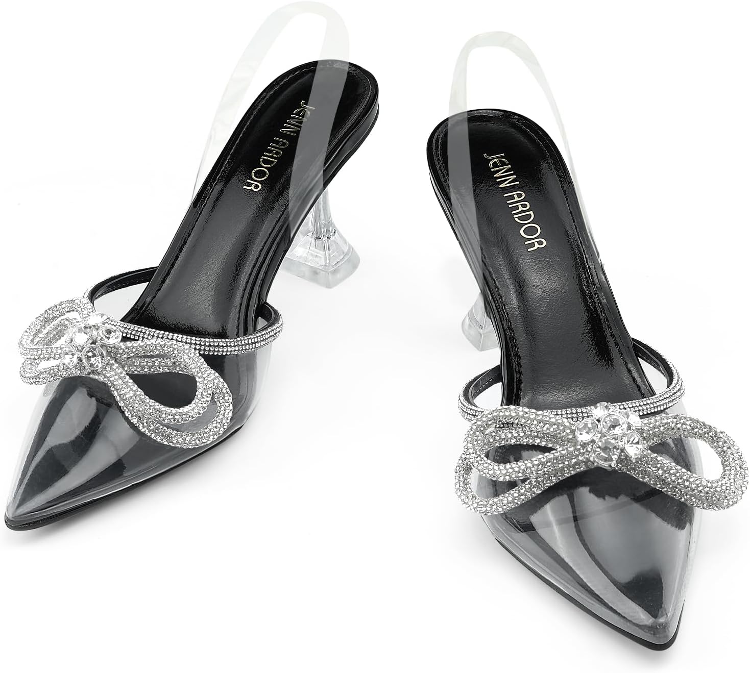 Detalle de JENN ARDOR Slingback Bow Kitten Pumps 👠