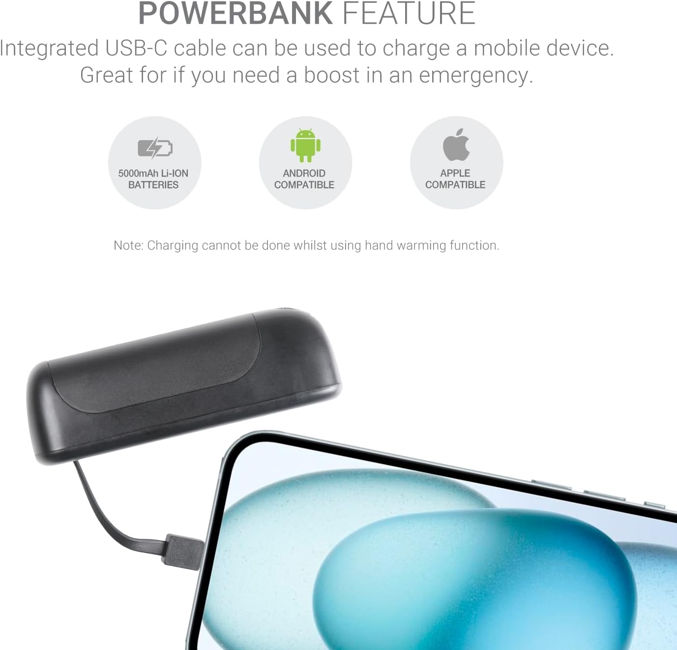 Thumbnail 5 de Lifesystems Rechargeable Twin-Pack Dual-Palm Hand Warmers