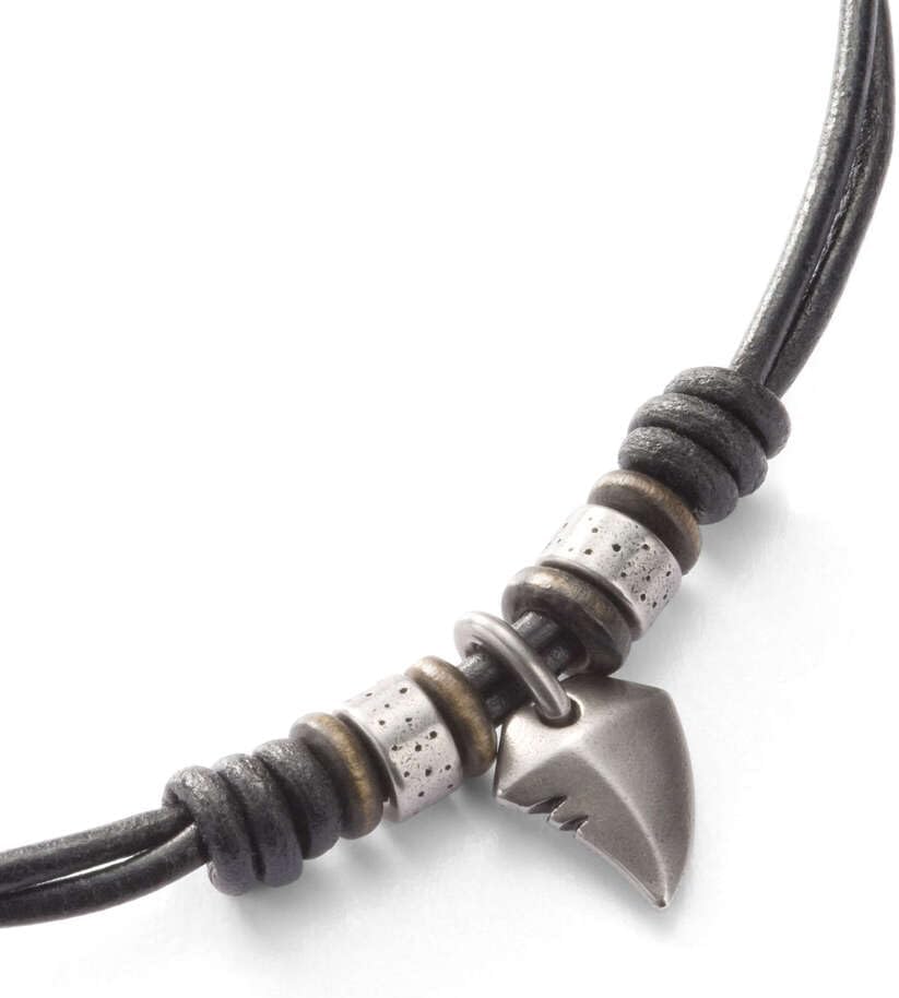 Thumbnail 3 de Fossil JF00899797 – collier homme vintage en cuir marron, finition mate