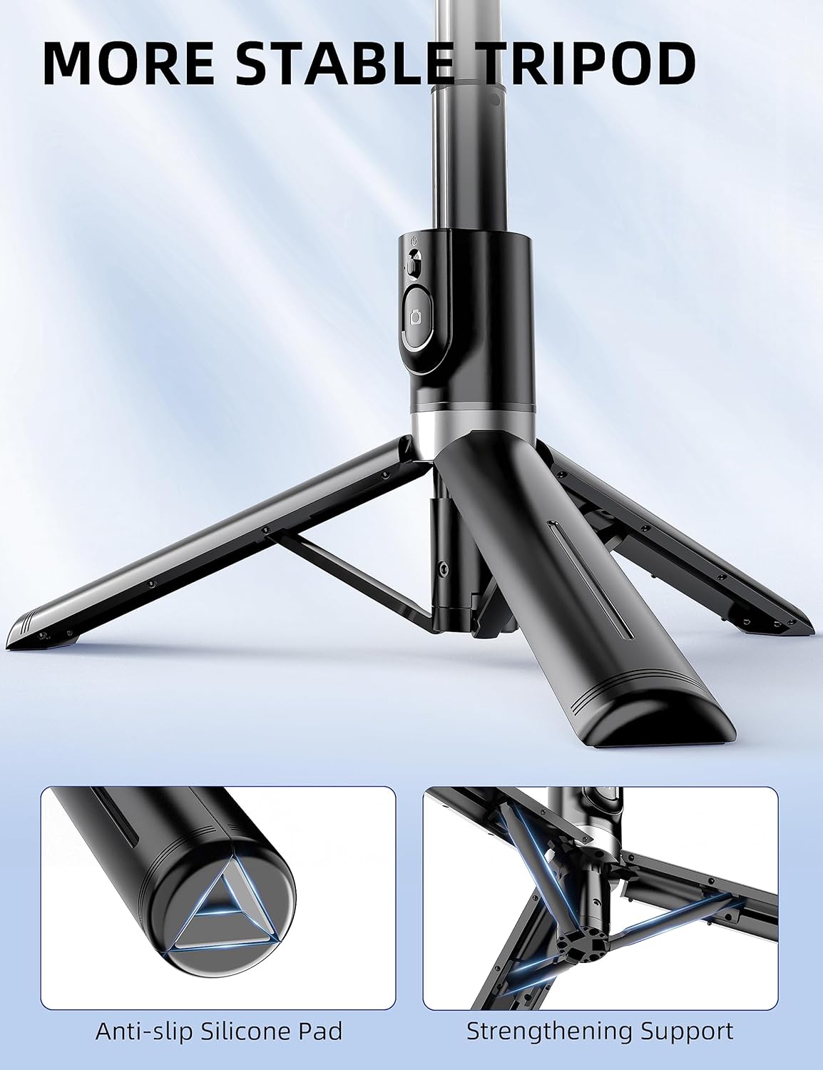 Thumbnail 1 de SelfieShow 41'' Selfie Stick Tripod (Extendable 4 in 1) with Wireless Remote