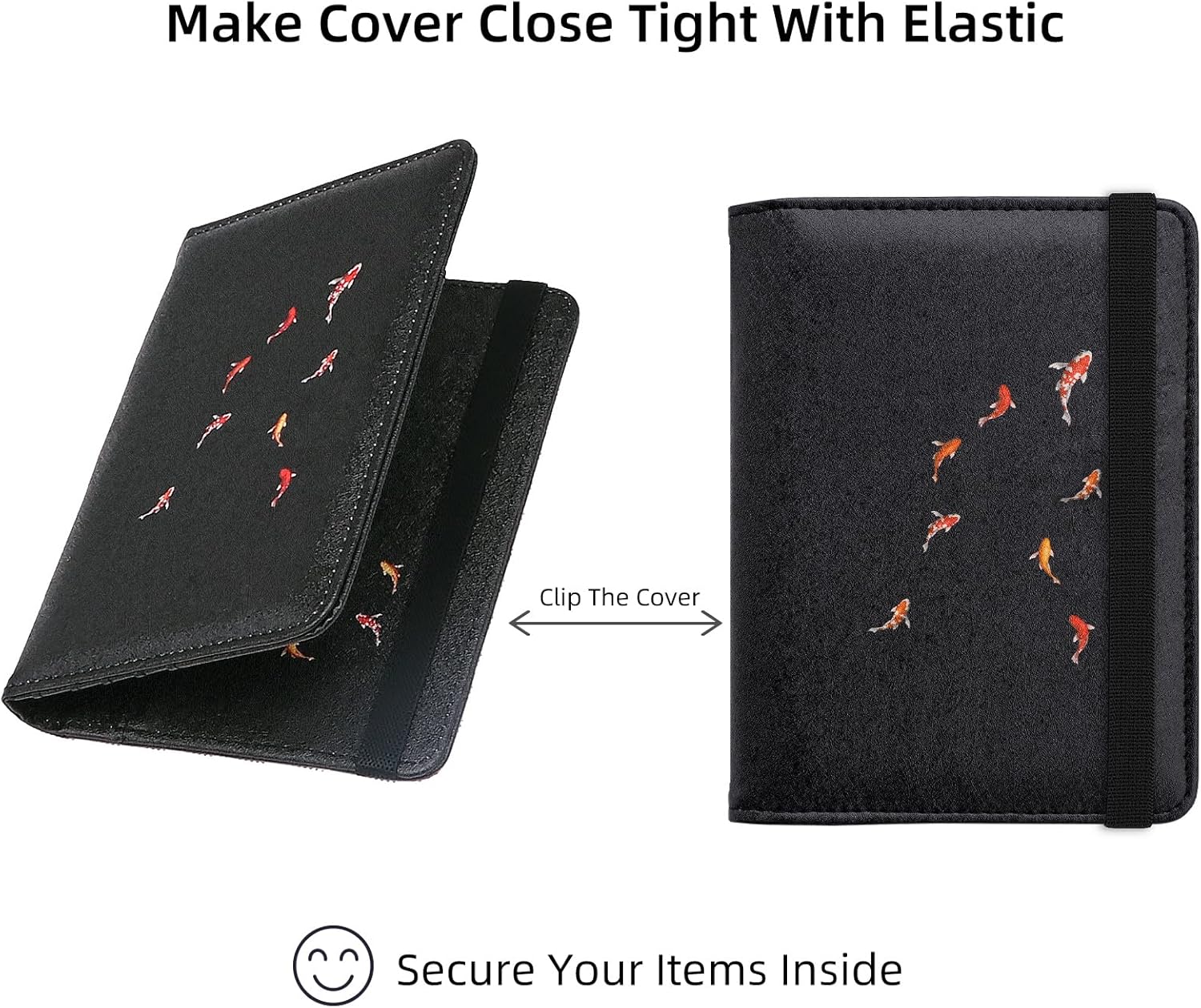 Thumbnail 3 de WALNEW PU Leather Passport Holder with RFID protection and card slots