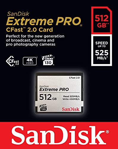 Thumbnail 1 de SanDisk Extreme Pro CFast 2.0 512 GB tarjeta de memoria
