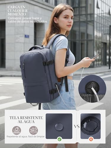 Thumbnail 4 de Hayayu Mochila de viaje 40x30x20 cm: cabina 24 l para Ryanair y aerolíneas europeas