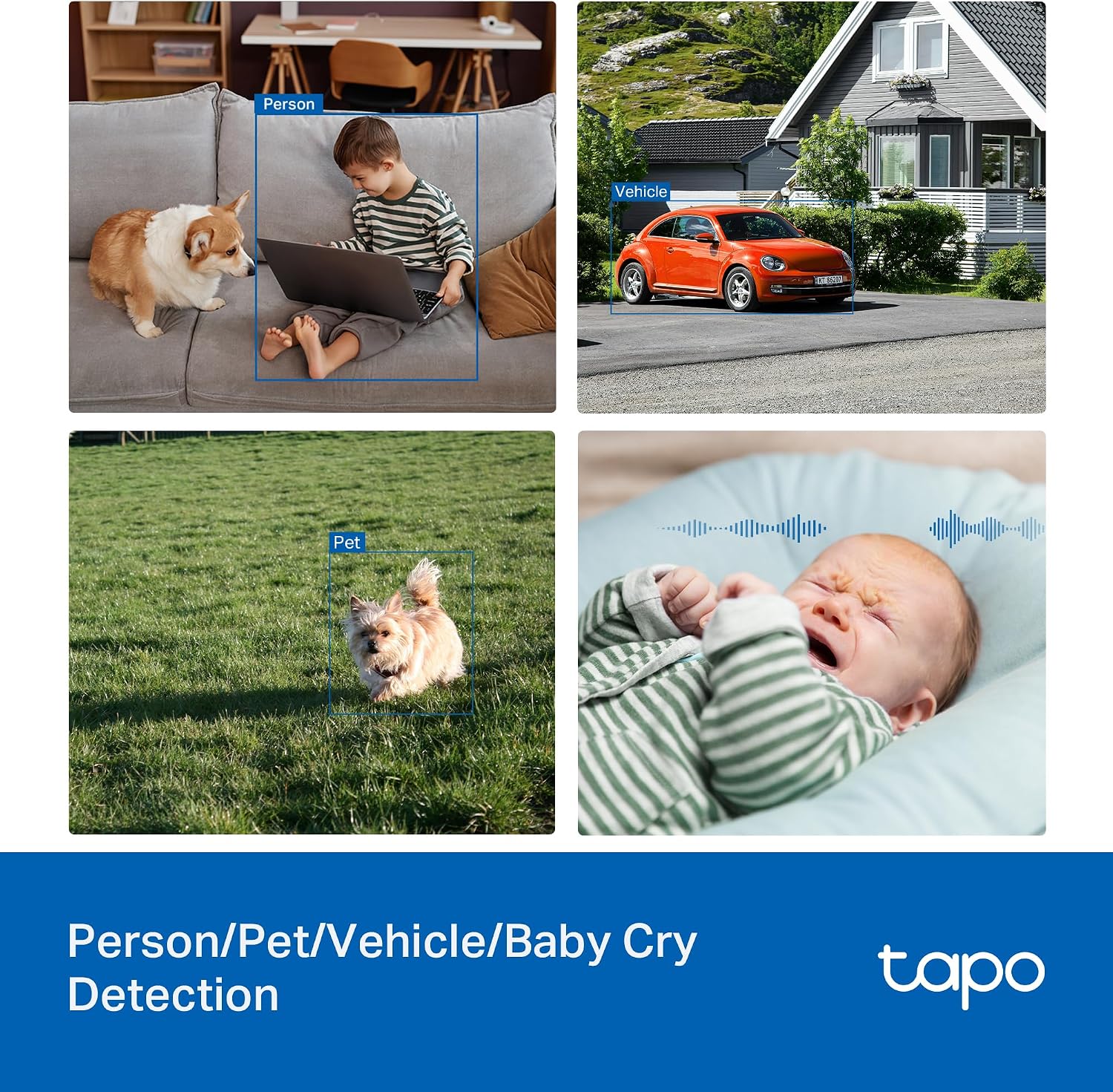 Detalle 1 de Tapo C236 HybridCam 360 3K 5MP Pan/Tilt Security Camera, IP65