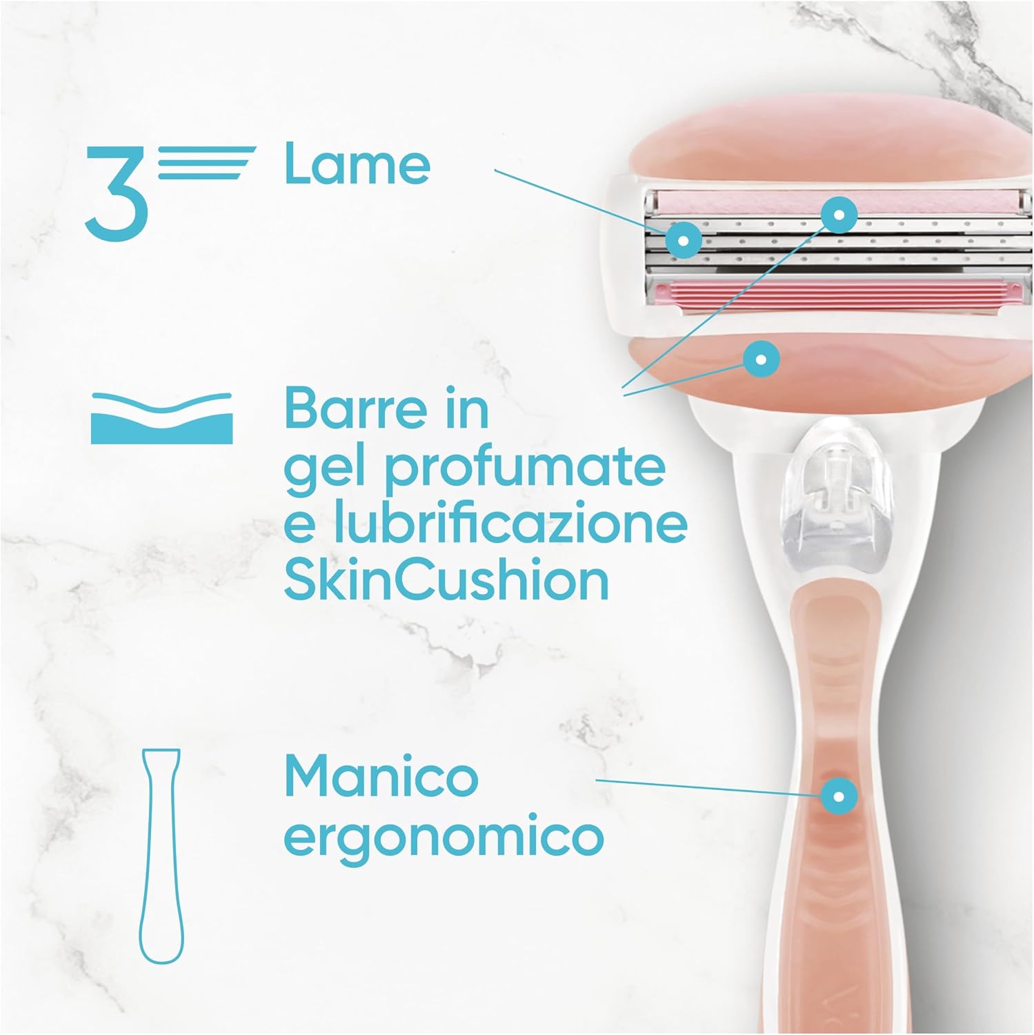 Thumbnail 2 de Gillette Venus Comfortglide Spa Breeze 6 lamette