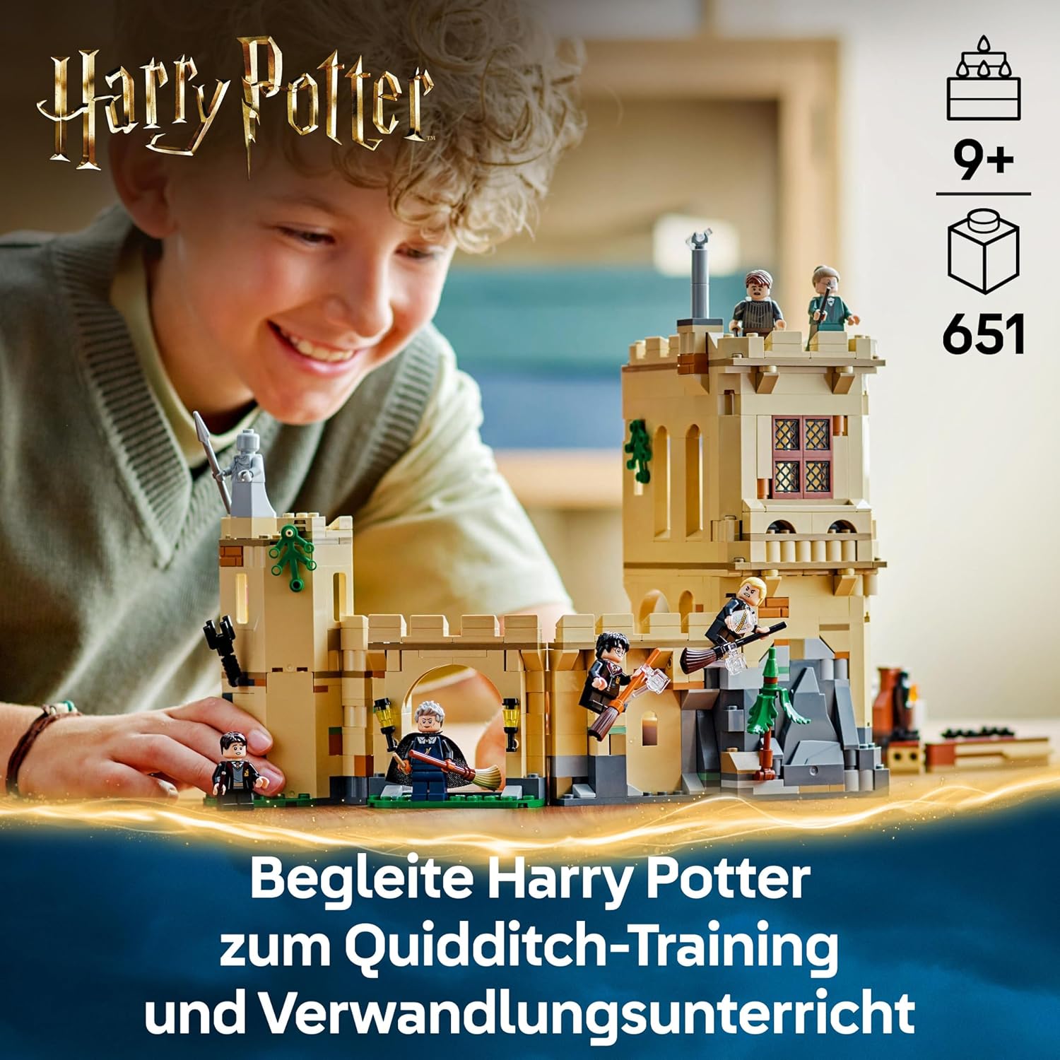 Thumbnail 1 de LEGO Harry Potter 76447 Schloss Hogwarts: Flugstunden – Abenteuer-Spielset mit 6 Minifiguren