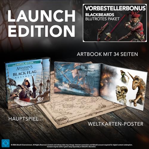 Detalle de Assassin’s Creed Black Flag Resynced – Launch Edition (PlayStation 5) von Ubisoft
