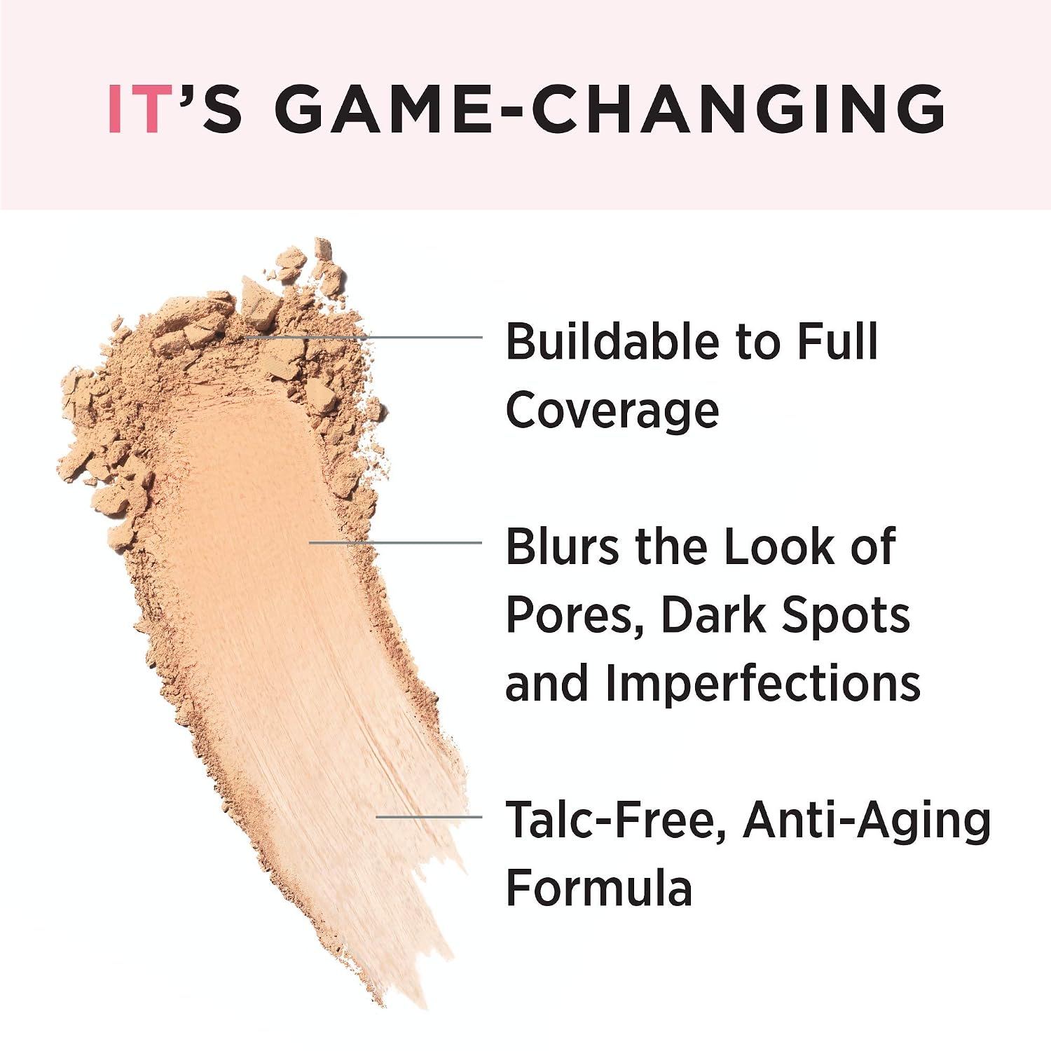 Detalle 2 de IT Cosmetics SG_B00VQS4IPS_US CC+ Airbrush Powder Foundation, Talc-Free