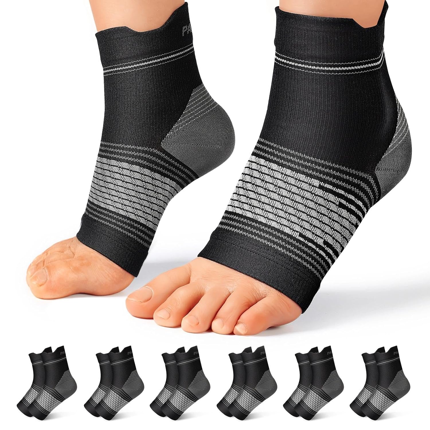 Detalle de Plantar Fasciitis Sock 6 Pairs Compression Sleeves