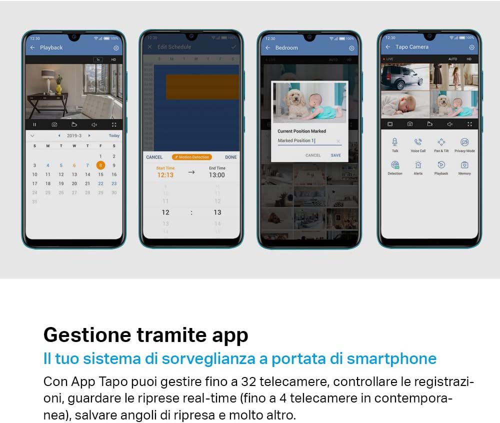 Thumbnail 6 de Tapo C200 Telecamera Wi‑Fi interna FHD: visione notturna, 360° e audio bidirezionale