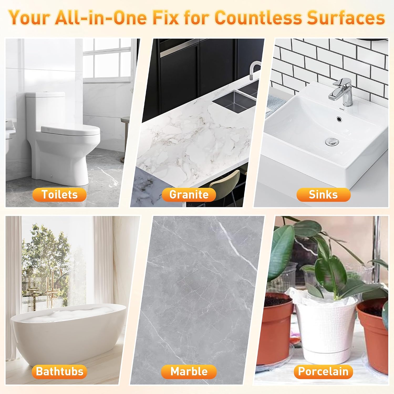 Thumbnail 6 de Surface Repair Kit for Tubs, Tiles, Countertops & Shower Trays – Fix Chips, Cracks & Scratches