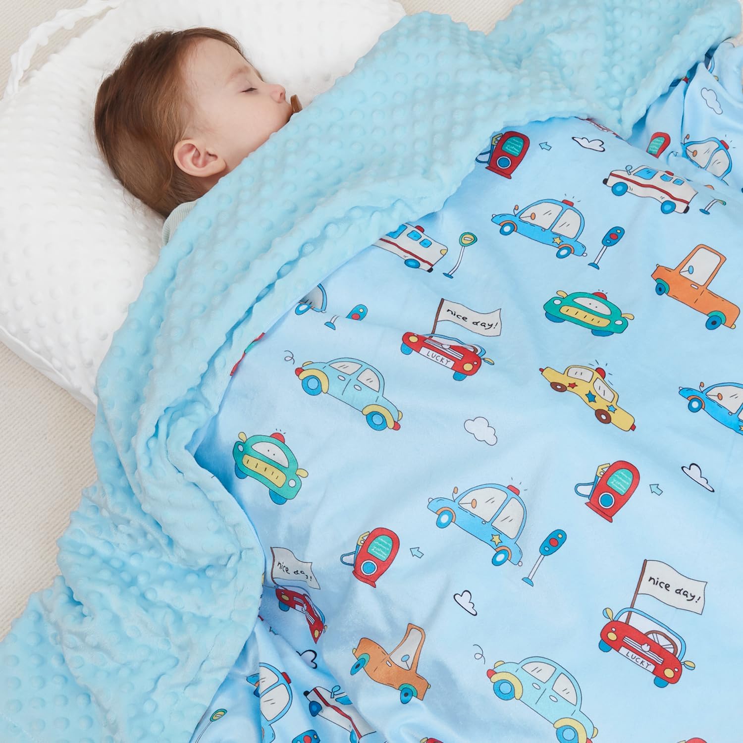 Thumbnail 1 de JORNH Baby Blanket for Newborns 75x100cm – Double-Layer Comfort with Dotted Fleece Backing