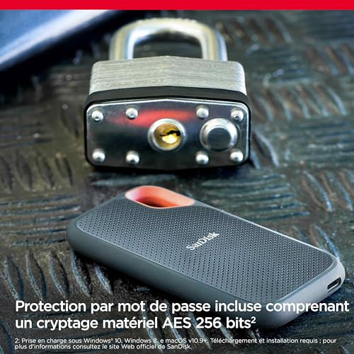 Thumbnail 6 de SanDisk Extreme SSD externe 2 To : performance NVMe, robustesse IP65 et USB-C