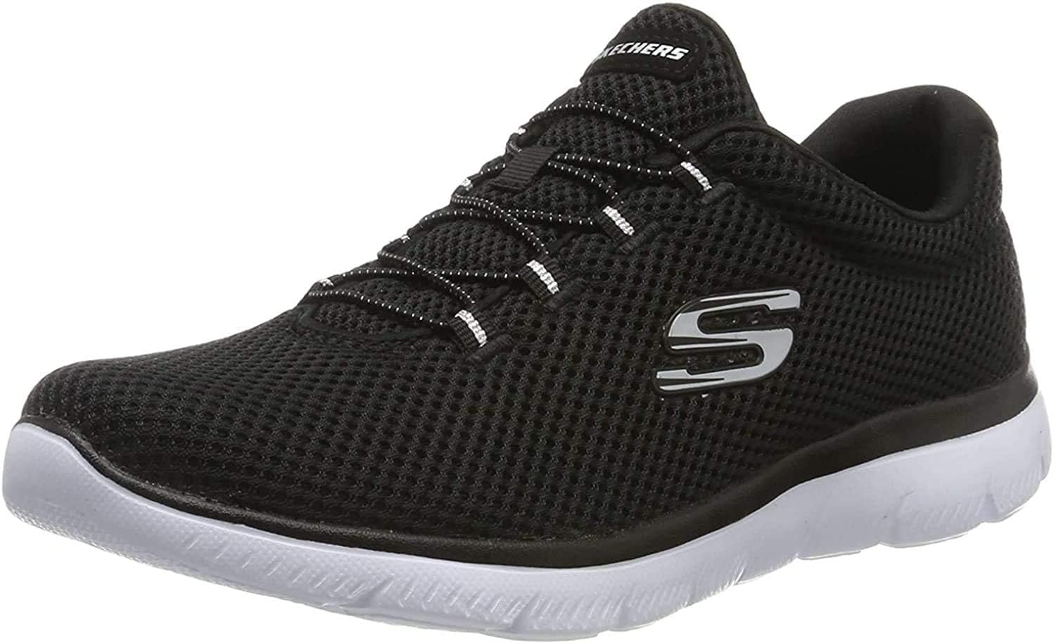 Detalle de Skechers Damen Summits 6404199000 Turnschuhe – sportlich, schnürlos und leicht gedämpft