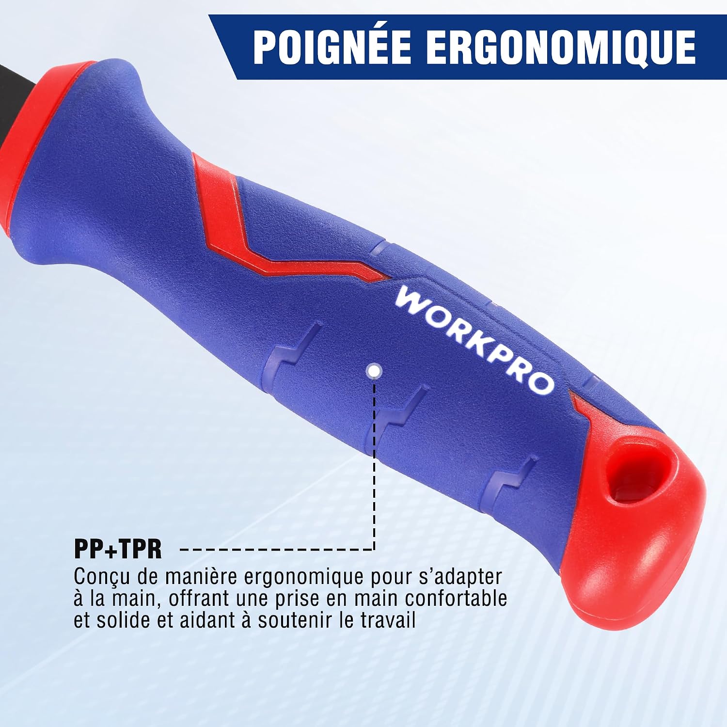 Detalle 2 de WORKPRO gipsplaatzaag 310 mm met bimetaalblad van 150 mm en 8 TPI