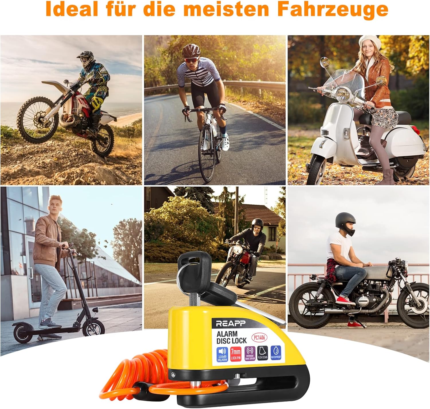 Thumbnail 4 de REAPP Bremsscheibenschloss 110 dB 🔒