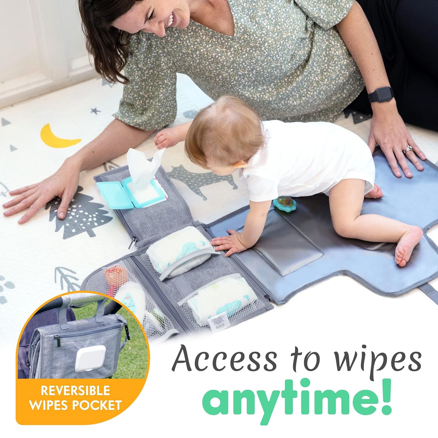 Thumbnail 3 de Kopi Baby Portable Diaper Changing Pad, Grey