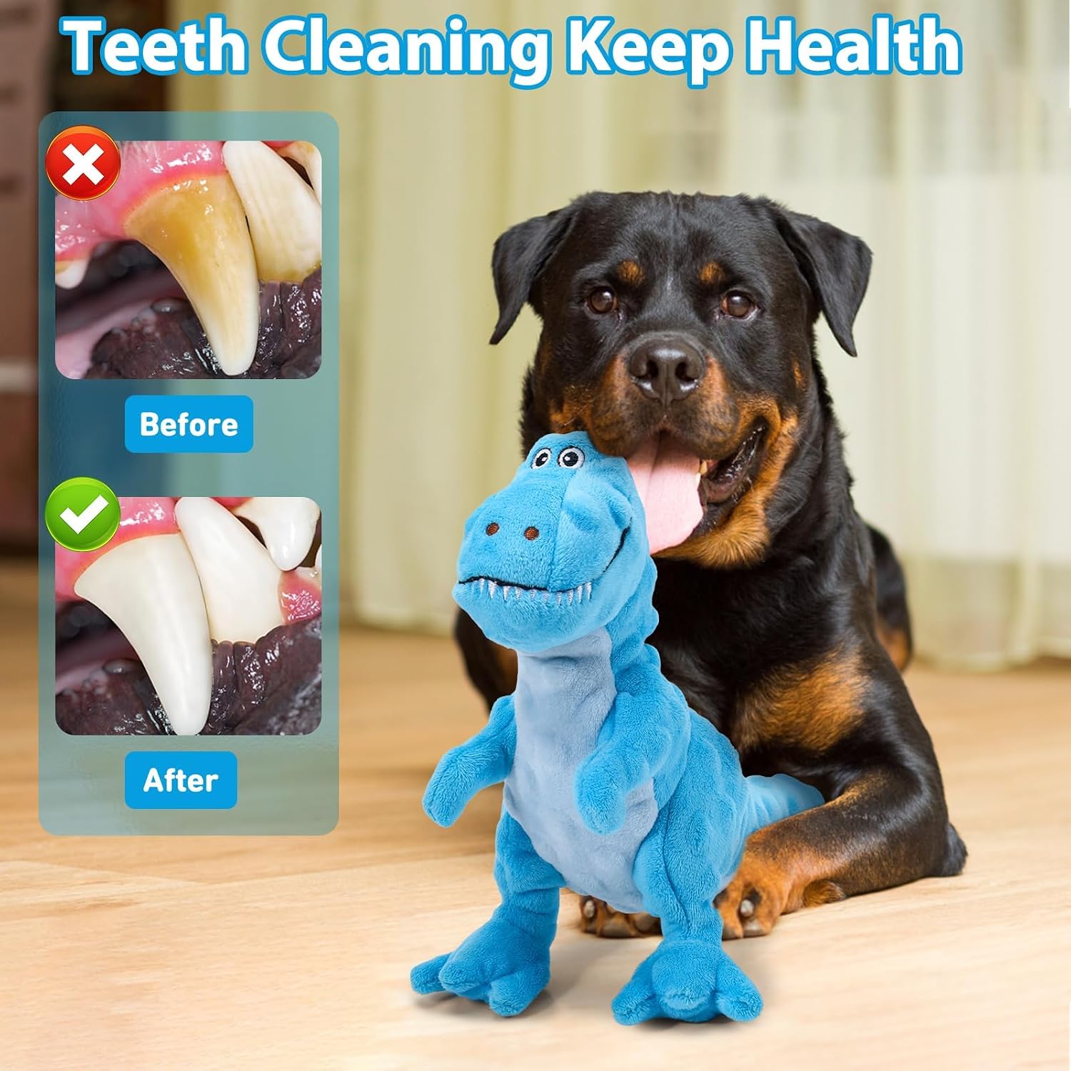 Thumbnail 3 de IOKHEIRA Squeaky Tyrannosaurus Dog Toy