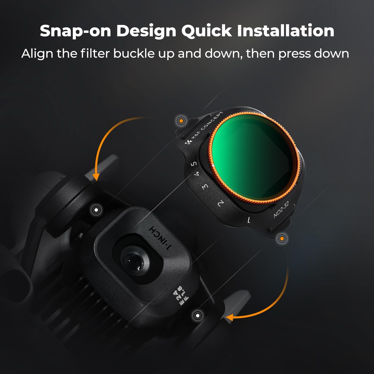 Thumbnail 5 de K&F Concept Variable ND2-32 Filter for DJI Mini 5 Pro