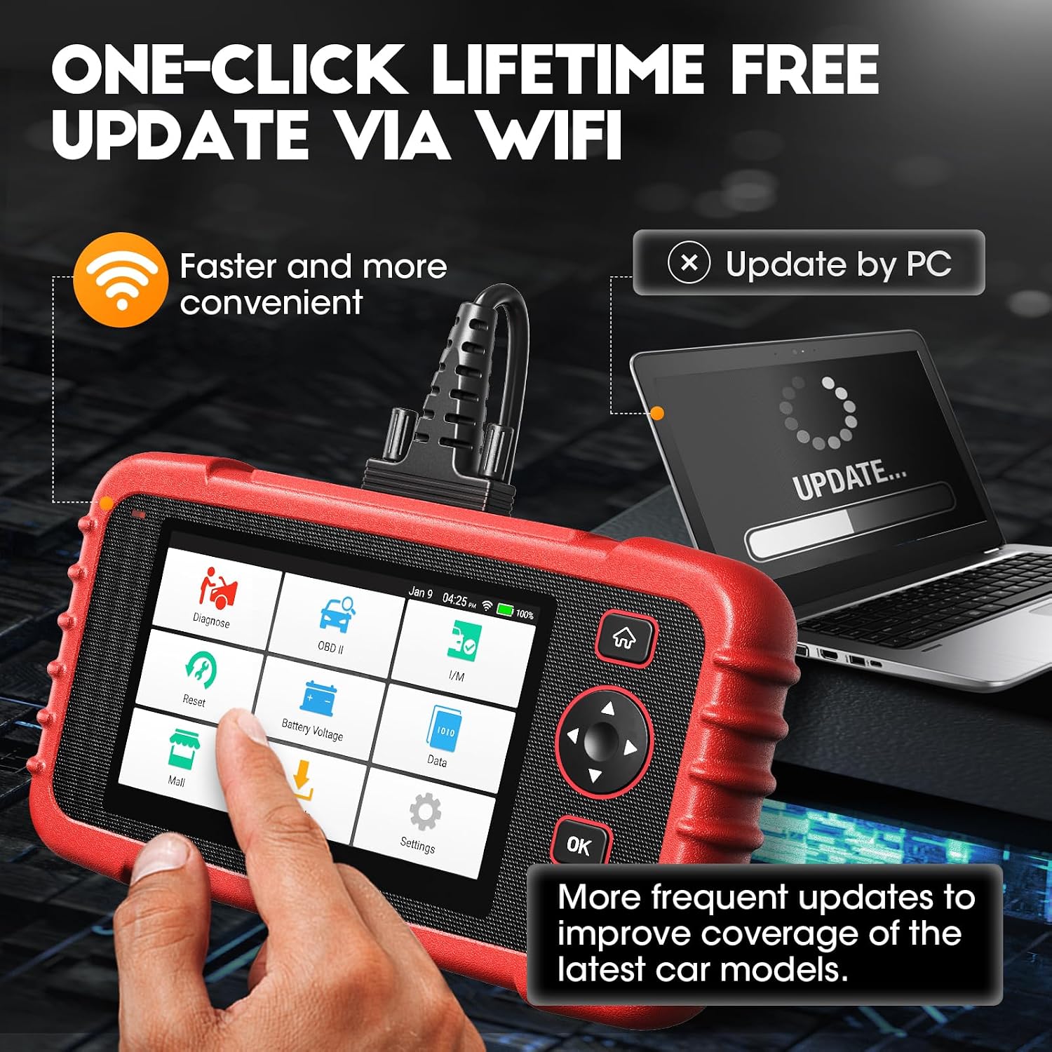 Detalle de LAUNCH CRP123X V3.0 Diagnostic Tool: Comprehensive OBD2 Scanner for All Cars & Brands