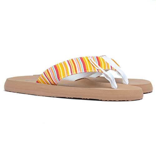 Thumbnail 6 de Rocket Dog Women's Adios Flip Flops - Orange Stripe (UK 4)