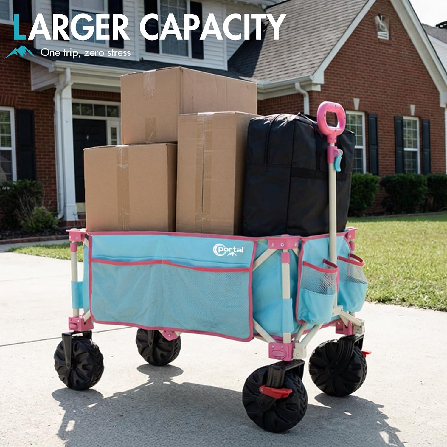 Detalle de Portal Folding Wagon, 450-lb Capacity