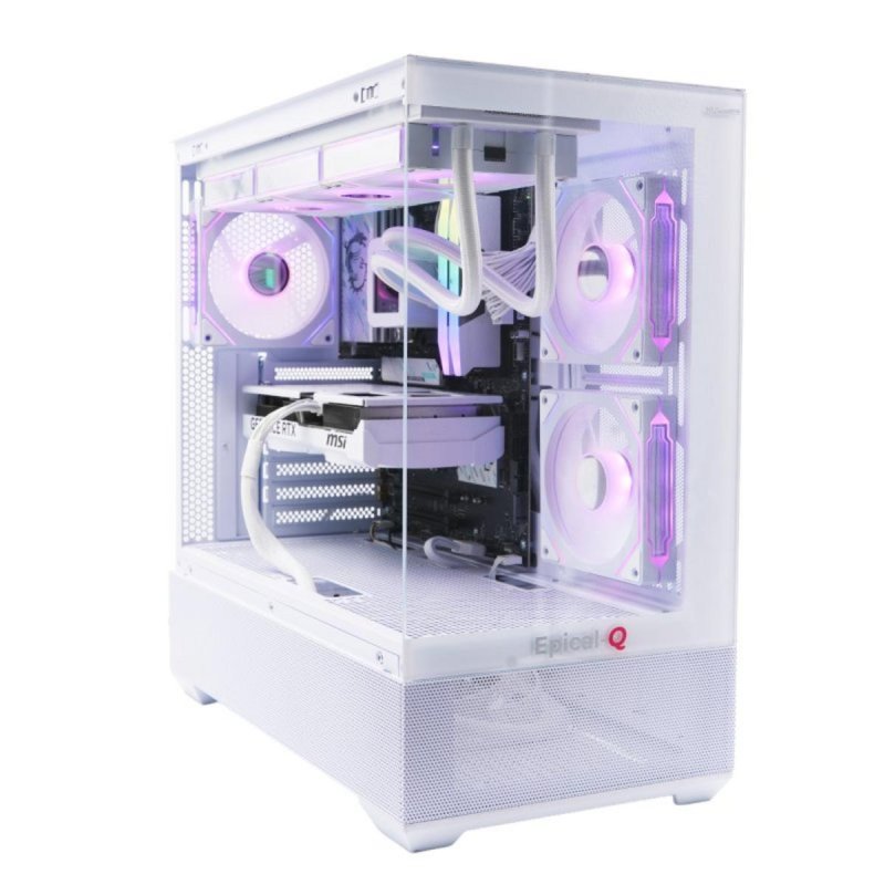 Detalle de Epical-Q Prymx: Ryzen 7 7800X3D con RTX 5070 Ti, 32 GB y 1 TB SSD para gaming y productividad