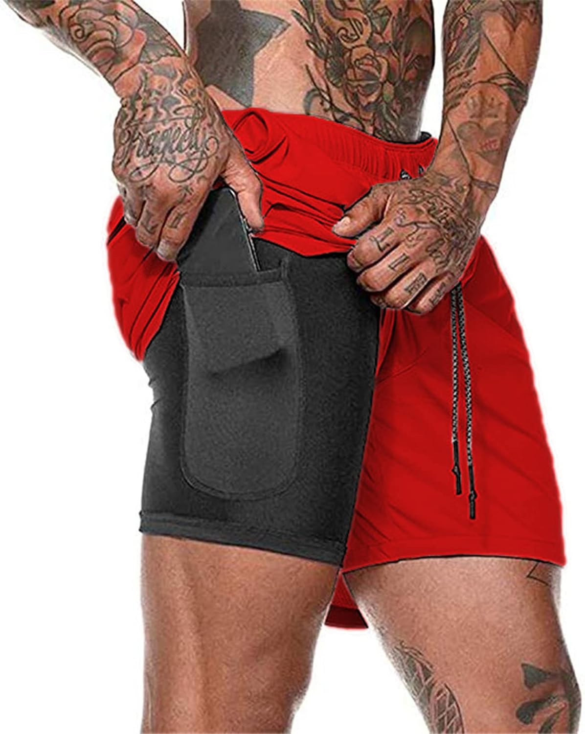 Detalle de Aisprts Pantaloncini Palestra Uomo 2 in 1