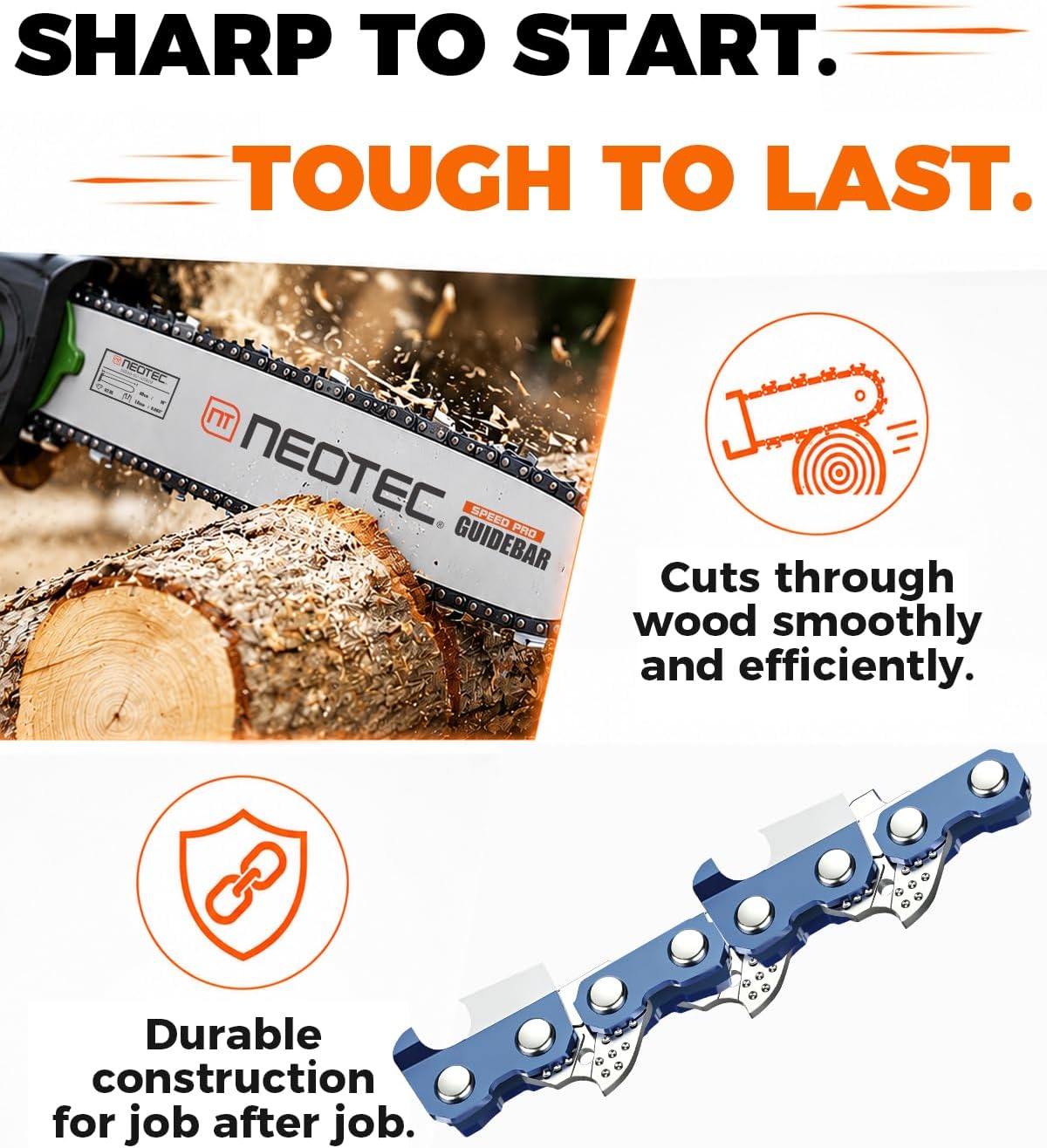 Detalle 1 de NEO-TEC Chainsaw Chain 16-Inch