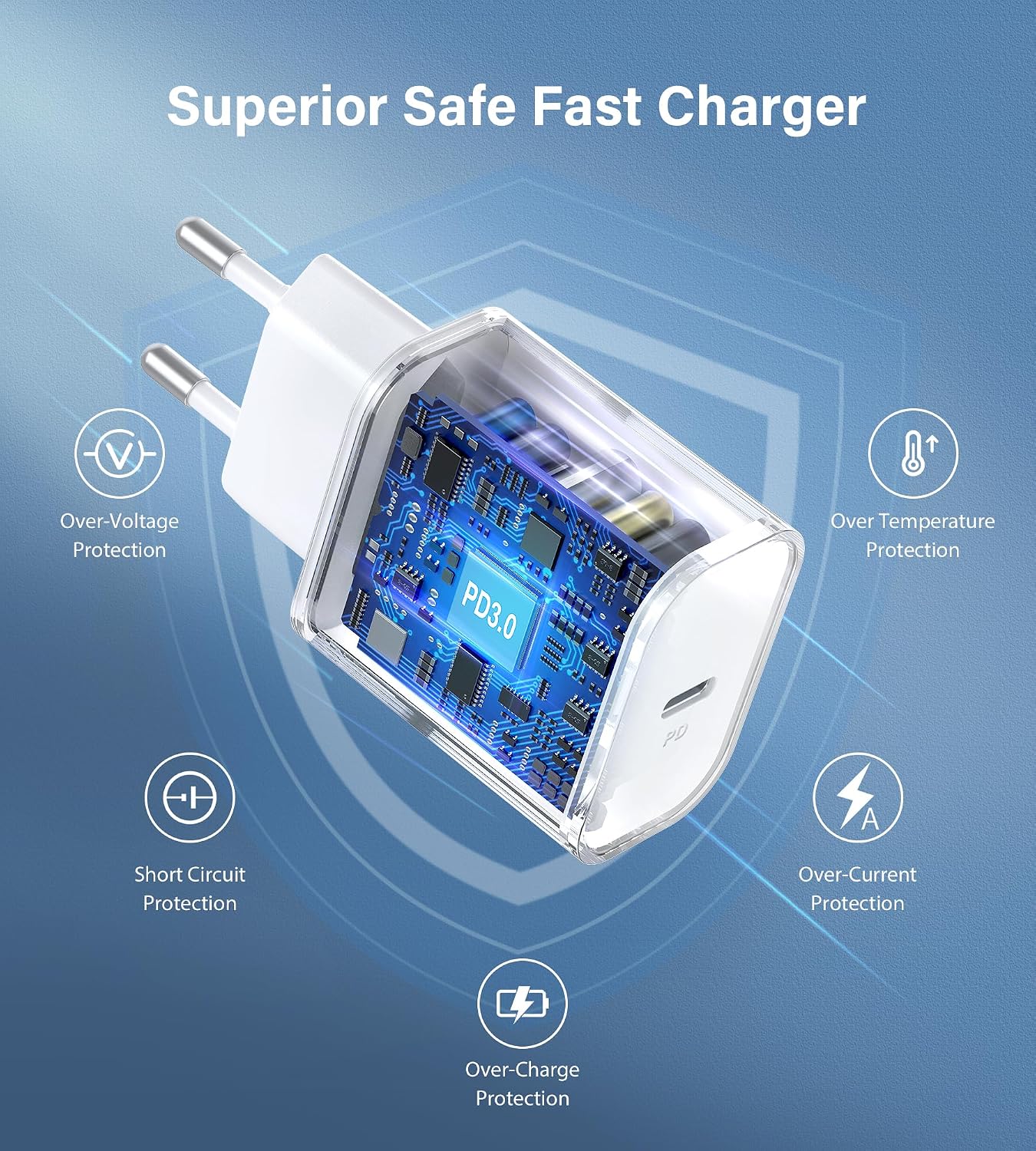 Thumbnail 5 de 30W Chargeur i-Phone PD 3.0 2-Pack