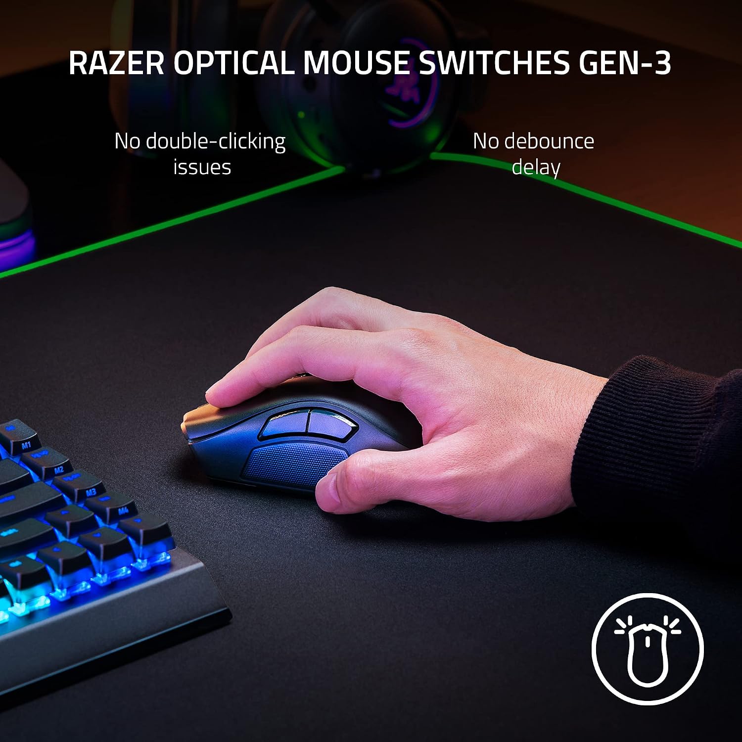 Detalle 2 de Razer Naga V2 Pro Wireless Mouse with 19+ Buttons ⚡