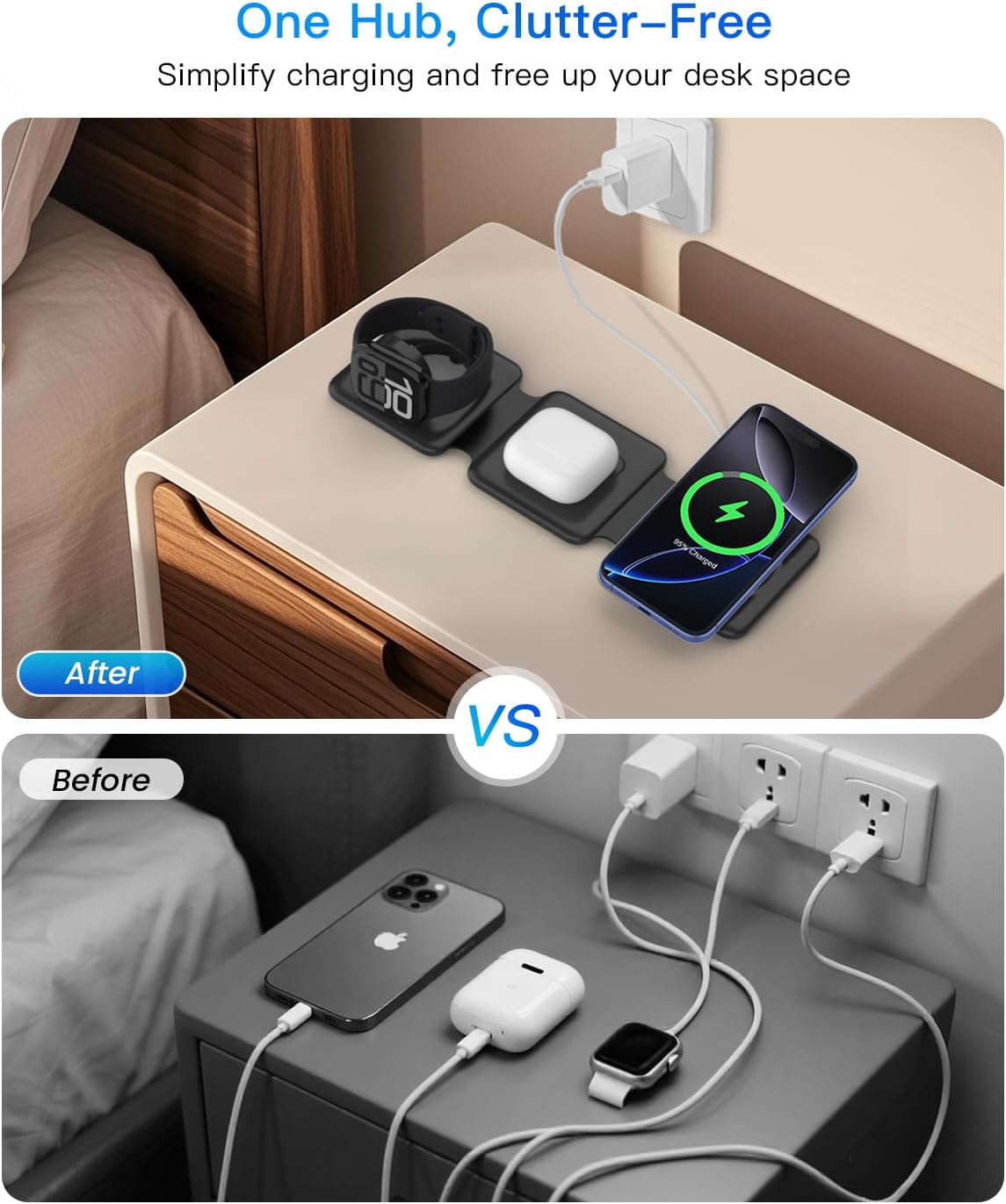 Thumbnail 5 de Fodable 3-in-1 Magnetic Wireless Charger for iPhone 3