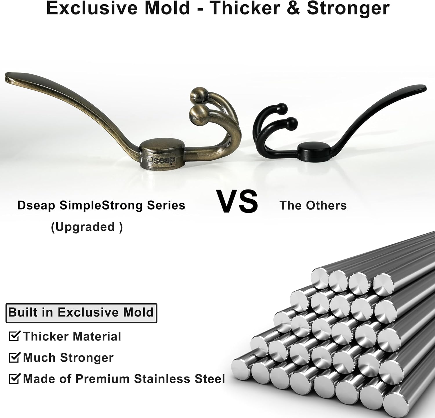 Detalle de Dseap Over-the-Door Hook, Bronze
