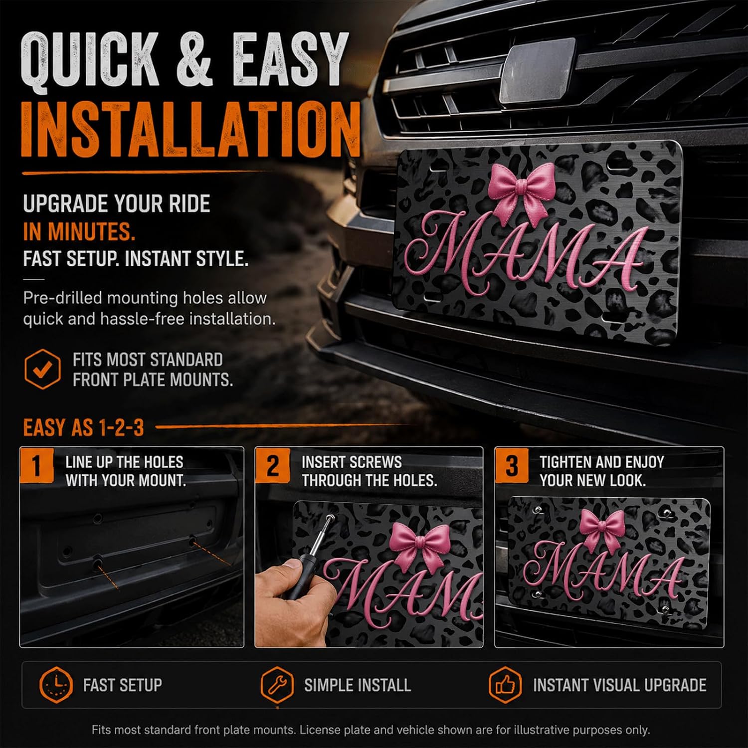 Detalle de Decorative License Plate, Aluminum